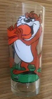 Tasmanian Devil Daffy Duck Pepsi Warner Bros. Drinking Glass NEW UNUSED