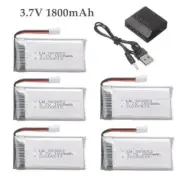 3.7V 1800mah Li-po Battery with Charger For SYMA X5C X5C-1 X5 H5C X5SW RC Drone