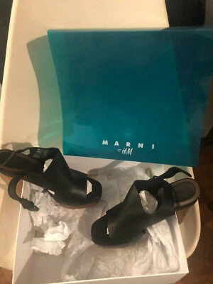 MARNI for H&M BRAND NEW Platform PUMPS Ladies 9 Slingback SANDALS Shoes