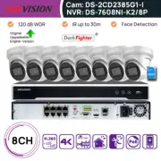 Hikvision 4K 8CH CCTV Home Security Camera System kit PoE 8MP IP Darkfighter IPC