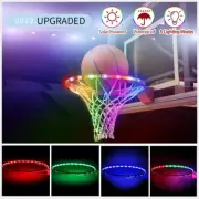 Fluorescence Light Up Basketball Net Glow In The Dark Basketball Hoop Shooting