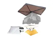 Kings 270 Tourer Freestanding Awning + Plus Tourer Freestanding Awning Universal Wall + King Wing Mesh Floor