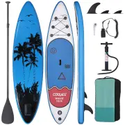 WaveRite 320*80*15cm Inflatable Stand Up Paddle Board Surfboard Complete Paddleboard Accessories Adjustable Paddle, Pump