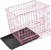 CIYODO Wire Dog Crate Cat Carrier Foldable Metal Cage for Indoor Outdoor Use Small Dog Kennels Travel Crate for Multi-pet Households