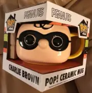 CHARLIE BROWN Pop Ceramic Mug NEW Cup Peanuts Halloween mask coffee