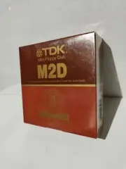 x2 TDK M2D 5.25" Double Sided DD SEALED Mini-Floppy Disks 10-Piece Sets, Vintage
