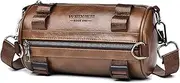 [GZQFUOU] Men's Shoulder Bag Small Vintage Messenger Bag Men's Handbag Crossbody Bag Handbag PU Leather Shoulder Bag for Men