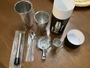 Bartender Set Of 6 Piece Chrome Stainless Color - New
