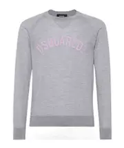 Dsquared2 Logo Knit Sweater L,XXL gris piedra