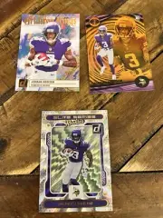 Jordan Addison 3-Card Rookie Lot Minnesota Vikings RC