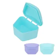 Trapezoid Orthodontic Retainer Case Travel Portable Denture Mouth Guard Stor HR6