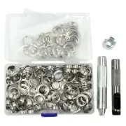 New 103pc x 1/2" Grommet Punch Installation Kit Set Tarps Eyelets Tool