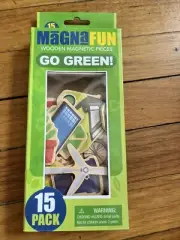 Magnetic Wooden Pieces Magna Fun 15 Recycle Go Green Target Bullseye Learning