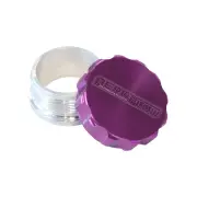 Aeroflow Brand 76.2mm 3" Billet Alloy Weld On Filler with Purple Cap