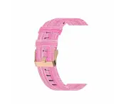 Stylish Canvas Watch Straps Compatible with Samsung Galaxy Watch 4 (40 & 44mm) - Pink