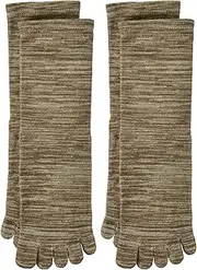 fukuske(福助) Fukusuke Men's Tabi Crew Length Socks, Set of 2 Pairs