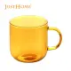 【Just Home】光透彩色耐熱玻璃馬克杯380ml-橘色(杯 玻璃杯 耐熱玻璃)