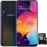 [Samsung] Galaxy A50 Smartphone Bundle (16.3 cm (6.4 Inch) 128GB Internal Memory, 4GB RAM, Dual SIM, Android, Black) + 64GB SD Card | German Version