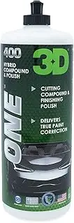 3D One Car Scratch & Swirl Remover Hybrid Rubbing Compound & Polish Buffing Compound for True Paint Correction 32oz Made in USA