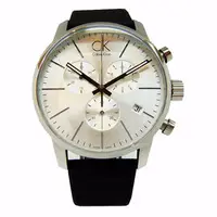在飛比找PChome商店街優惠-CK 優質運動家流行計時風格腕錶-銀-K2G271C6