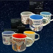 DISNEY STAR WARS STARBUCKS Naboo, Nevarro, Ahch-to, Jakku, Mustafar, Coruscant