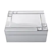Gibson Gifts Mirror Crystal Jewellery Box Trinket Decor 19cm Rectangle White