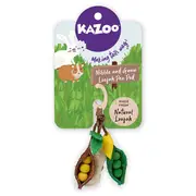 Kazoo Exclusive Nibble & Gnaw Loofah Pea Pod Small Pet Toy