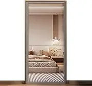 Magnetic Screen Door Net - Encrypted Fiberglass Net with Magnets and Waterproof and Windproof Design,Easy to Install for Doorways, Patios, Balconies(90 * 230cm)
