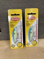 2 Pack Berkley Flicker Shad Racy Shad 1/6oz Hard Fishing Bait New