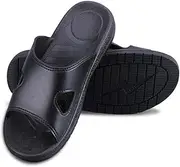 [Yardenfun] Static Slippers for Couples House Slippers Men's Slides Non-slip Pu Bottom