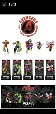 SDCC 2023 FiGPiN Marvel Avengers Beyond Earth’s Mightiest Box LE 500