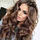 Natural Womans Ombre Long Brown Full Wigs Wavy Synthetic Hair Wig Cosplay Party*