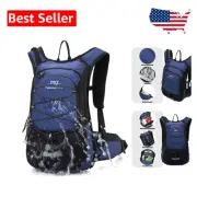Lightweight 15L Hydration Pack with Leakproof Water Bladder - Perfect for Hiking