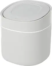 Desktop Trash Can, Trash Bin for Desk, Cotton Swab Holder, Compact and Space-Saving, Sturdy and Easy to Clean, 15.5x13.5x13.5cm for Cotton Swabs Paper Scraps