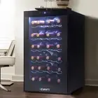 Wine Cooler Fridge 28 Bottle Thermoelectric Chiller UV Resistant Glass Door