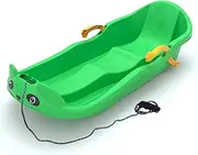 Snow Sleds Two-Person,Two-Seater Thickened Sledges,Two-Handle Children's Sledges,Frost-Resistant and Wear-Resistant Sledges, Sledges with Pull Ropes