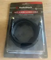 Radioshack 6Ft S-Video Cable 15-226 Black MEDIA RECORDER PRINTER COMPUTER PHONE