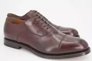 NEW | $748 BROOKS BROTHERS GOLDEN FLEECE 8 SHELL CORDOVAN BURGUNDY CAPTOE OXFORD