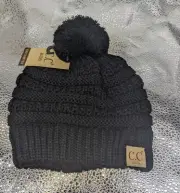 C.C Kids 2-6 years Children Knit Winter Beanie Hat with Pom Pom -NEW- (B23)