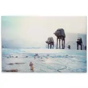 Open Road Brands Disney Star Wars Hoth Scene Gallery Wrapped Canvas Wall Deco...