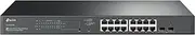 Omada 18-Port Gigabit Smart Switch with 16-Port PoE+, 150 W Budget, SDN, Centralised Management, Static Routing, Robust Security Strategies, IPv6, L2+ Features, By TP-Link, 5-Year Warranty(SG2218P)
