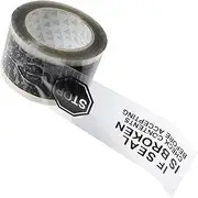 TIDTALEO 1 Sign Sealing Tape for Shipping Broken Seal Warning Packing Tape and Safe for Carton Sealing Eye Catching Security Indicator