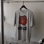 【奶大大球鞋代購社團】KENZO PARIS 罌粟花LOGO TEE 灰色 圓領短袖上衣 印花 短袖 上衣