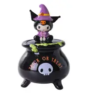 Blue Sky Clayworks - Kuromi Halloween Witch Lidded Cauldron Candy Bowl - 23538