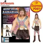 CA961 Muscular Barbarian He-Man Prince Adam Master Universe Super Hero Costume