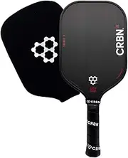 CRBN Power Series Pickleball Paddle - Carbon Fiber Pickleball Paddle with Foam Injected Edges for Expanded Sweet Spot