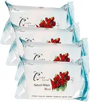 Color Trend Rose Facial Wipes | Cleansing Wet Wipes for Adults | Makeup Remover Wipes For Women And Men | Refreshing Wipes Suitable For Dry And Oily Skin | Soft Wipes Helps Gentle Purifying | Pack of