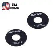 2x Guitar Toggle Switch Ring Plate Standard Size For Gibson EPI LP SG Black/W