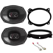 JBL Stage3 3way Front Door Speakers w/install kit for 2005-2018 Toyota Tacoma
