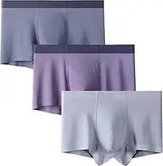 [Maiyifu-GJ] 3 Pack Mens Moisture-Wicking Boxer Briefs Soft Breathable Underwear Trunks Lightweight Comfortable Underpants, Color28, Large, Color28, Large